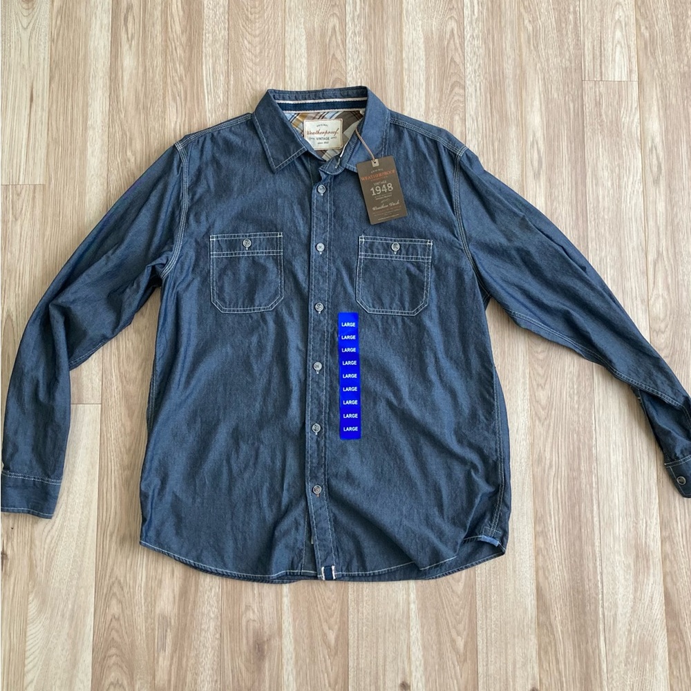 NWT Weatherproof Vintage Chambray Shirt